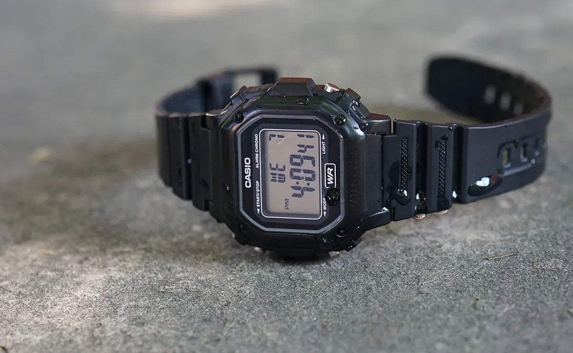 Casio 2014 Watch on Stone with Image Hotspots