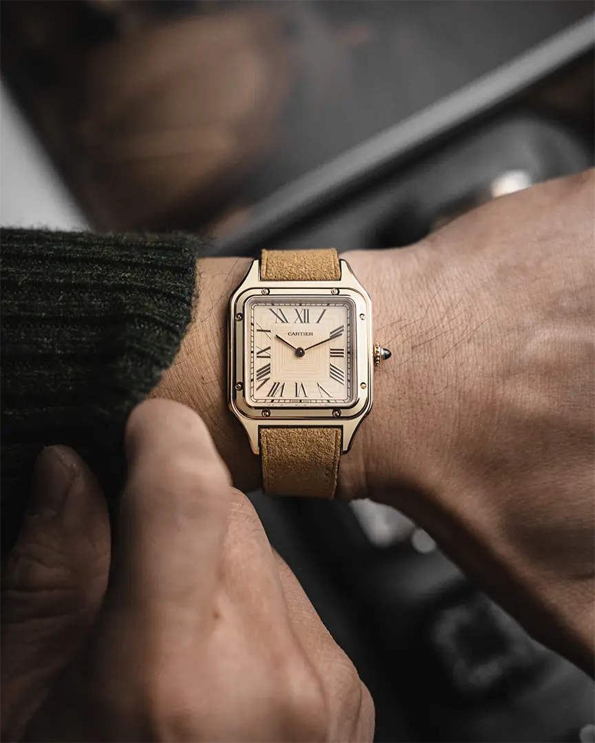 2022 Santos Lacquer CRWGSA0054 Wrist Delugs Sand Alcantara TLD00 C7RZ2eEJ4sY Q75 1080×864 SKX013 Lume and on Bracelet